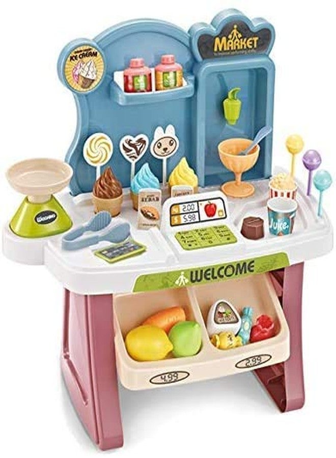 Oupstrive Mini Home Super Market 33PCS Toy Set Kids Role Pretend Play Set Mini Home Supermarket kit for Kids Toys | Kitchen Set for Boys and Girls (Multicolor, Pack of 1) - Image 1